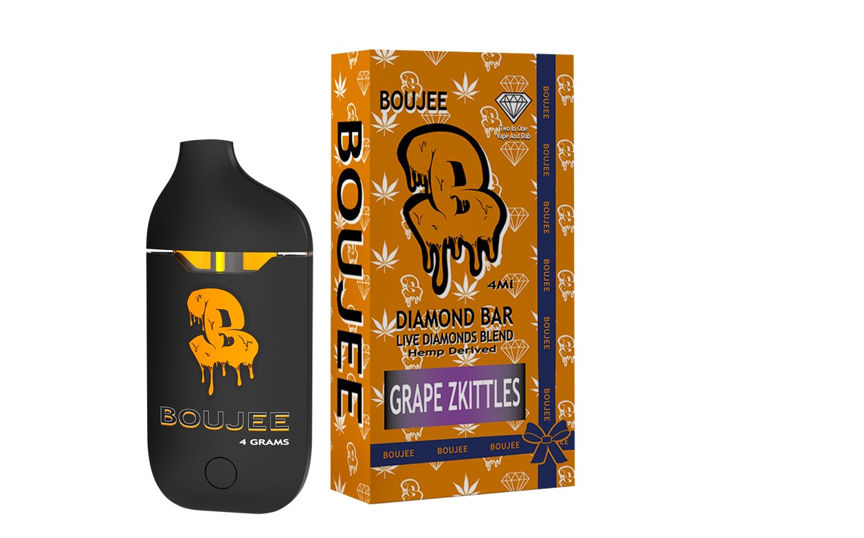Boujee Diamond Bar 4mL Live Diamonds Disposable Vape - Grape Zkittles