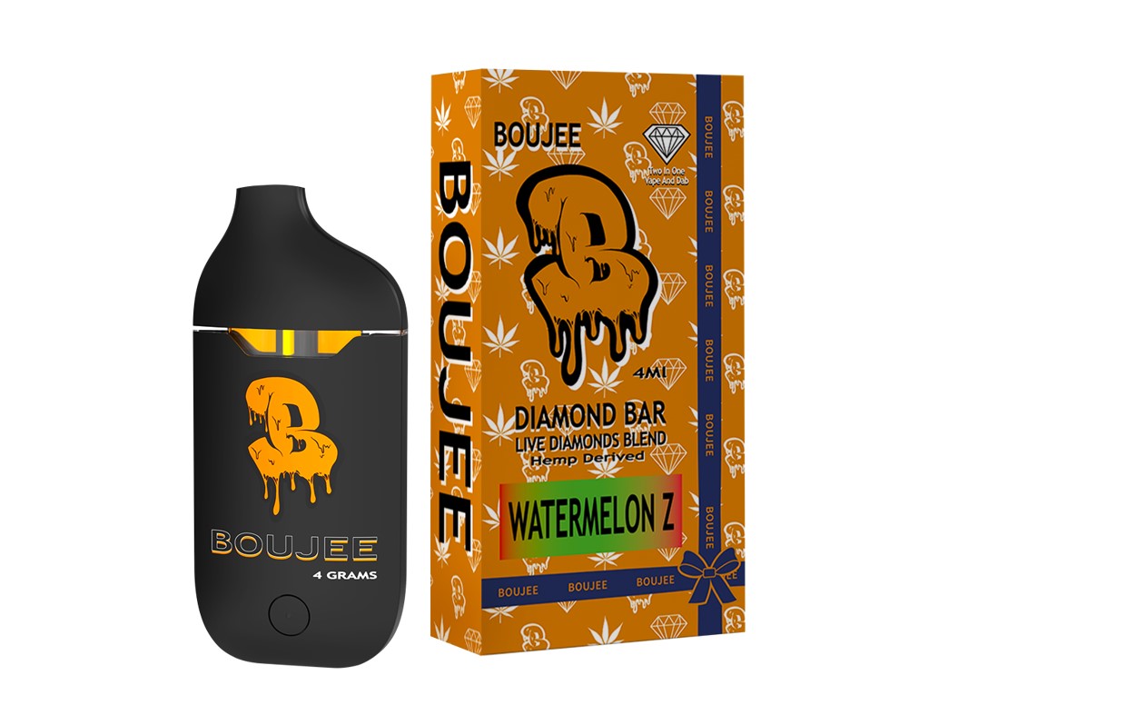 Boujee Diamond Bar 4mL Live Diamonds Disposable Vape - Watermelon Z