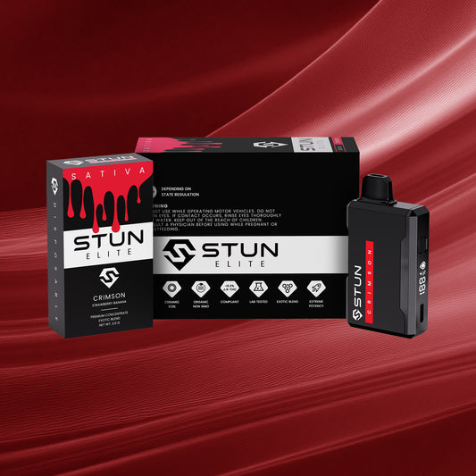 STUN THCP 3.0 g Disposable 5-Pack – Crimson (Sativa) – Strawberry Banana