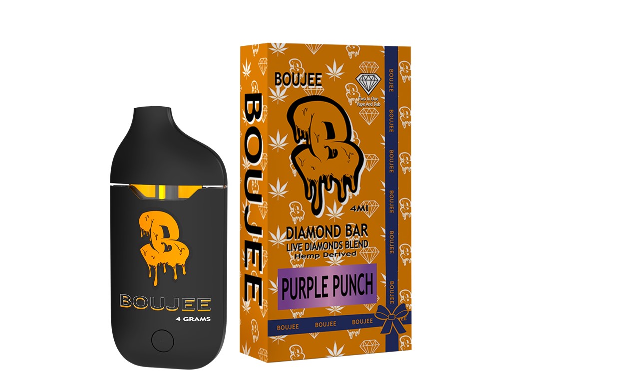 Boujee Diamond Bar 4mL Live Diamonds Disposable Vape - Purple Punch