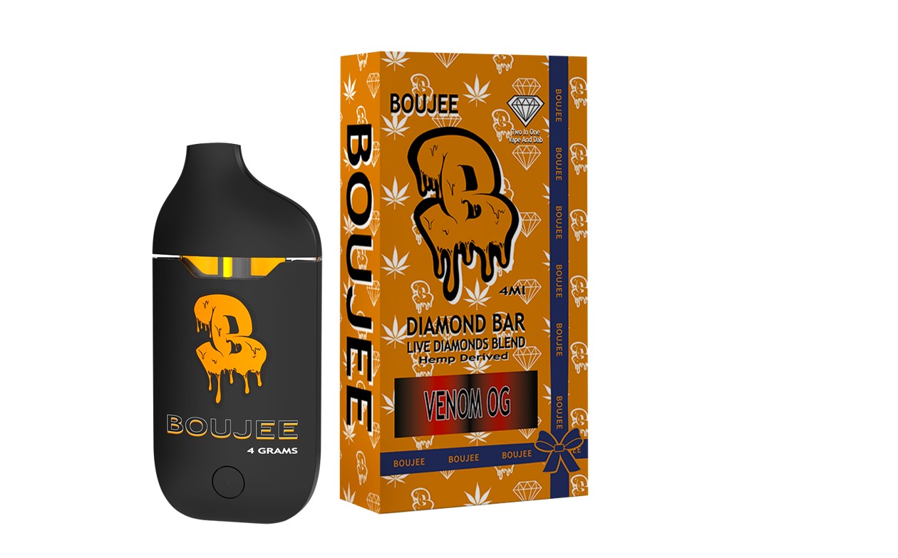 Boujee Diamond Bar 4mL Live Diamonds Disposable Vape - Venom OG