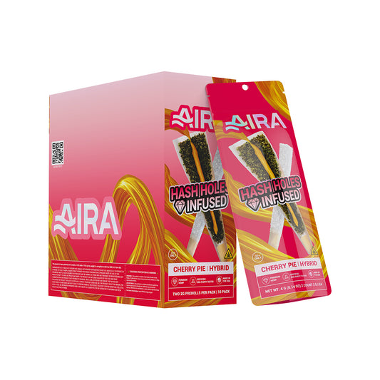 AIRA THCP Prerolls - 2 pc 4g Diamond-infused Hash Holes - Cherry Pie (Hybrid)